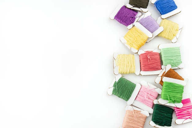 Yarns and embroidered sample